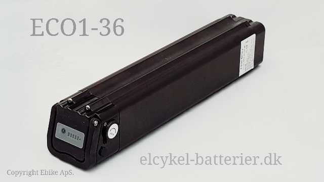Eco-ride elcykel batteri - 36V 10Ah til 2200 DKK