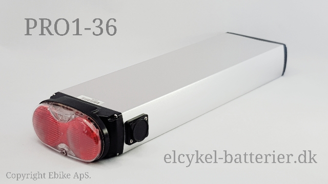 Promovec elcykel batteri til Raleigh, Christiania, Winther, MBK, Promovec m.fl. - kan opgraderes op til 36V 14Ah